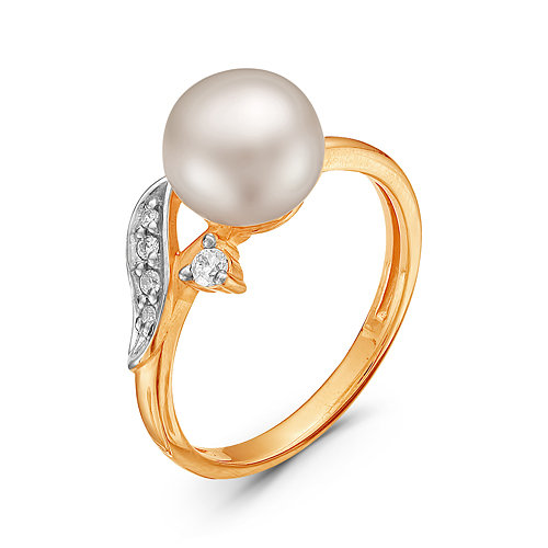 z1-8900 Кольцо с жемчугом. Золото 585. 