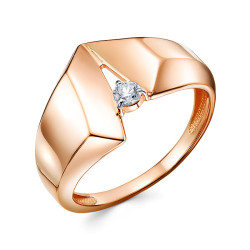 z1-11462 Кольцо с фианитами. Золото 585.