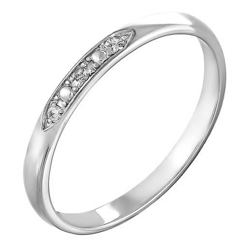 z1-8217 Кольцо из серебра 925 с бриллиантами  