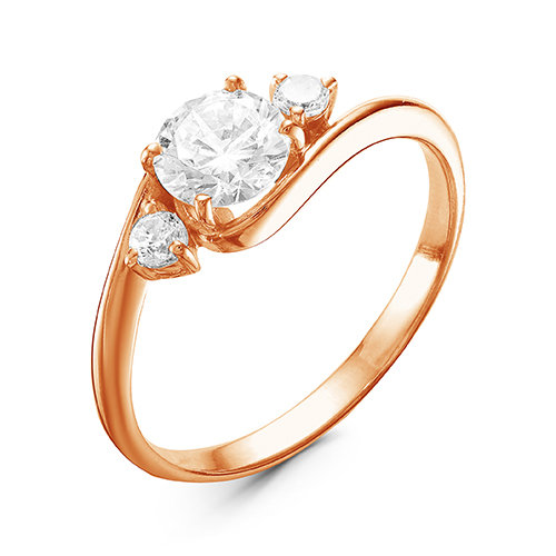 z1-9496 Кольцо с фианитами. Золото 585. 