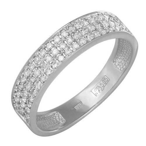 z1-7921 Кольцо с фианитами. Серебро 925.