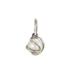 z3-8340 Подвеска с жемчугом. Серебро 925.