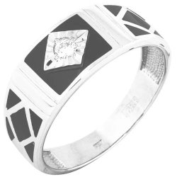 z1-6036 Печаткаиз серебра 925 пробы с родированием.Серебро 925.