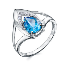 z1-11201 Кольцо с фианитами. Серебро 925.