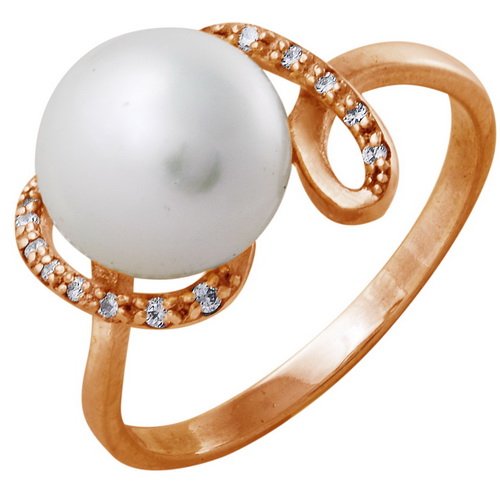 z1-7767 Кольцо с жемчугом. Золото 585. 