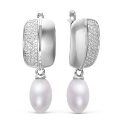 z2-9550g Серьги с жемчугом. Серебро 925.