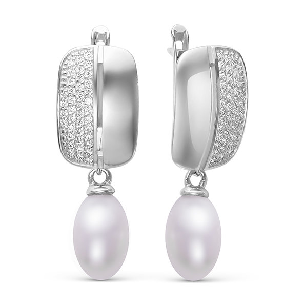 z2-9550g Серьги с жемчугом. Серебро 925. 