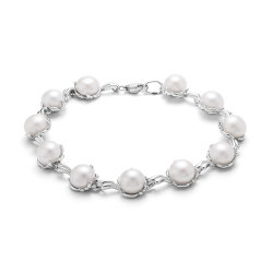 z8-100 Браслет с жемчугом. Серебро 925.