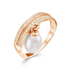 z1-9958 Кольцо с жемчугом. Золото 585.