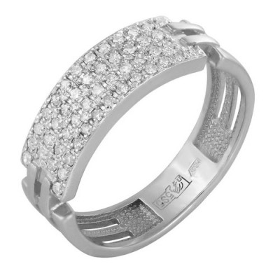 z1-7935 Кольцо с фианитами. Серебро 925.