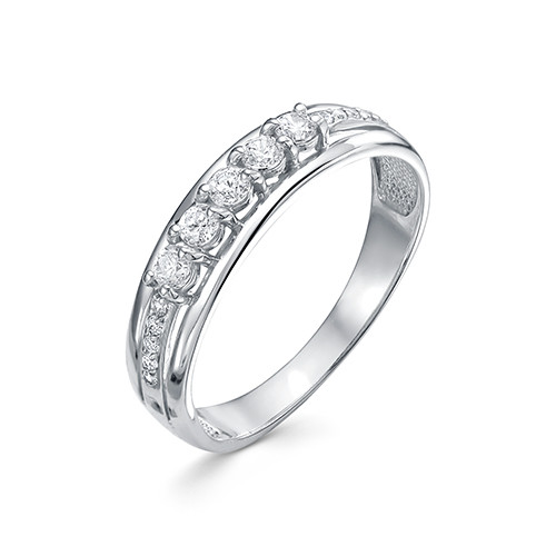 z1-10275 Кольцо с фианитами. Серебро 925.