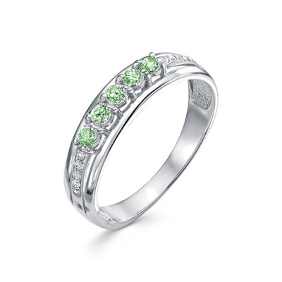 z1-10275 Кольцо с фианитами. Серебро 925.
