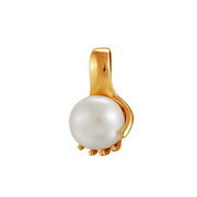 z3-8597 Подвеска с жемчугом. Золото 585.
