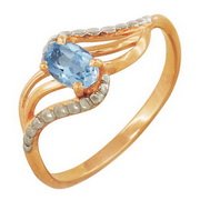 z1-7570 Кольцо с полудрагоценными вставками. Золото 585.