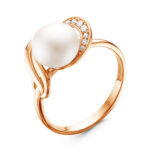 z1-9387 Кольцо с жемчугом. Золото 585. 