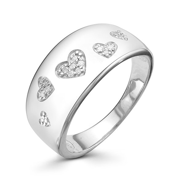 z1-9525 Кольцо с фианитами. Серебро 925. 