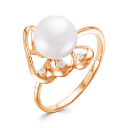 z1-9603 Кольцо с жемчугом. Золото 585.