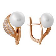 z2-7802 Серьги с жемчугом. Серебро 925.