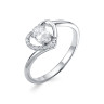 z1-10290 Кольцо с фианитами. Серебро 925. 