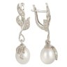 z2-8050 Серьги с жемчугом. Серебро 925. 