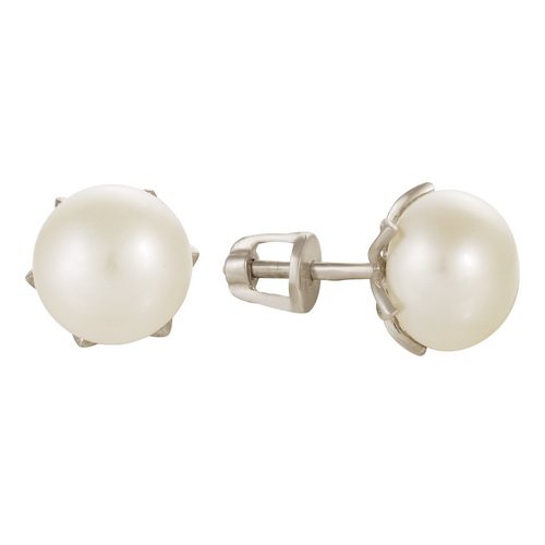 z2-7874 Серьги с жемчугом. Серебро 925. 