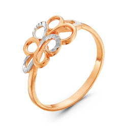 z1-8919 Кольцо без вставок. Золото 585.