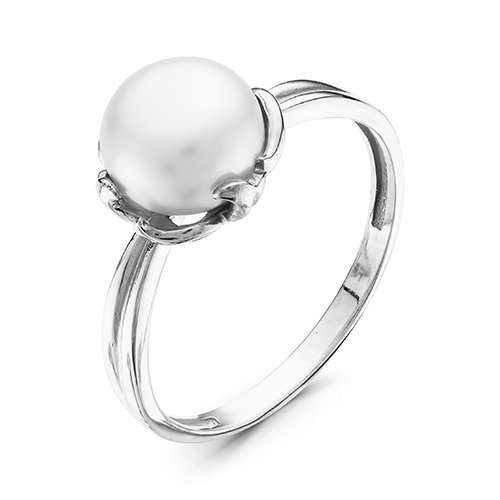 z1-9284 Кольцо с жемчугом. Серебро 925. 