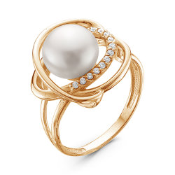 z1-9370 Кольцо с жемчугом. Золото 585.