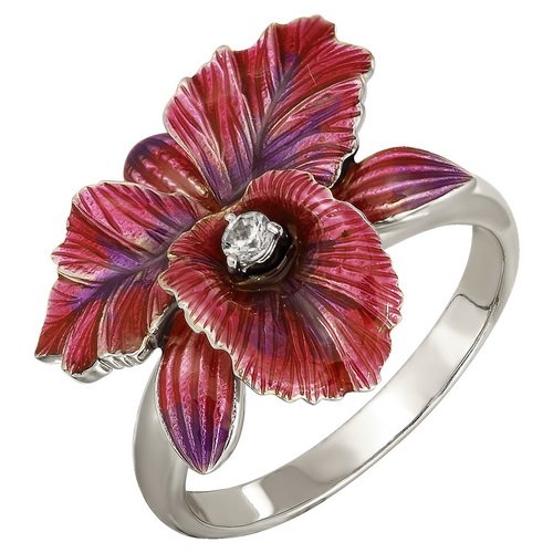 z1-8193 Кольцо с эмалью. Серебро 925. 