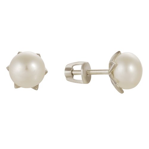 z2-7881 Серьги с жемчугом. Серебро 925. 