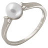 z1-2012 Кольцо с жемчугом. Серебро 925. 