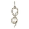 z3-8203 Подвеска с жемчугом. Серебро 925. 