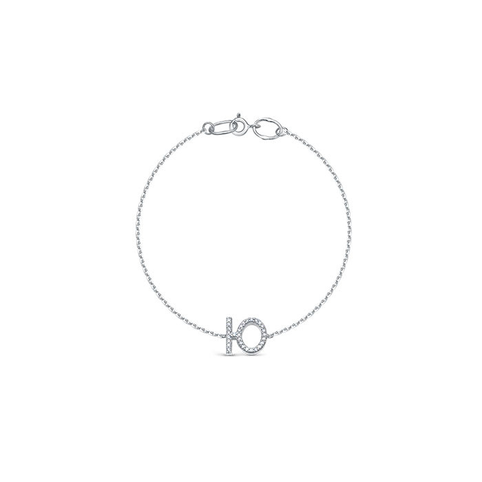 z8-11435l Браслет с фианитами. Серебро 925.  