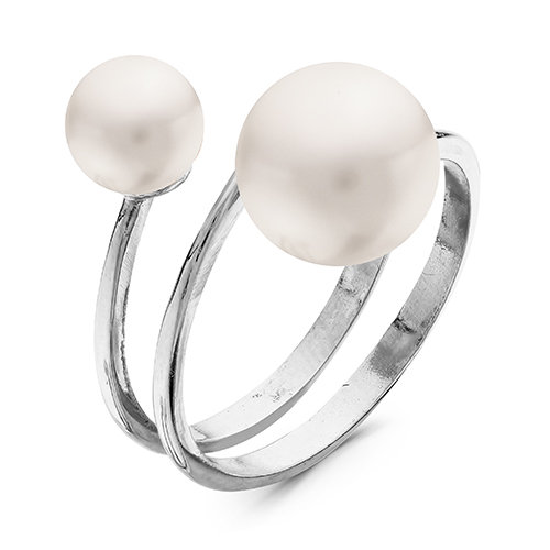 z1-9314 Кольцо с жемчугом. Серебро 925. 