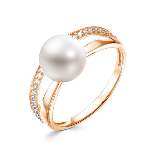 z1-9964 Кольцо с жемчугом. Золото 585. 