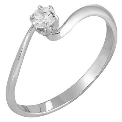 z1-8153 Кольцо с фианитами. Серебро 925.