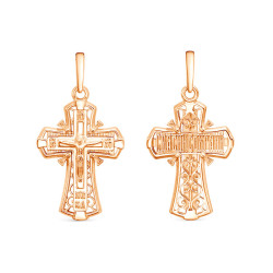 z3-11086 Православный крест. Золото 585.