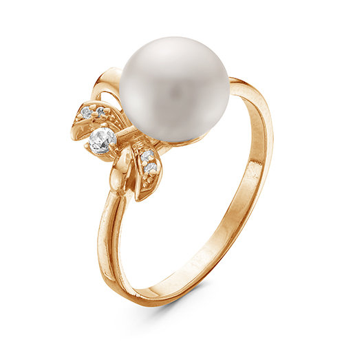 z1-9380 Кольцо с жемчугом. Золото 585. 