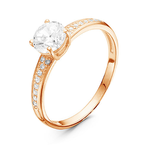 z1-9406 Кольцо с фианитами. Золото 585. 