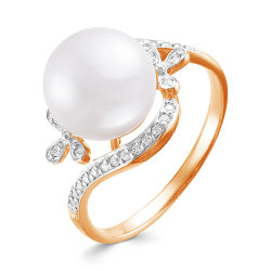 z1-8890 Кольцо с жемчугом. Золото 585.