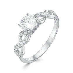 z1-9721 Кольцо с фианитами. Серебро 925.