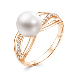 z1-9965 Кольцо с жемчугом. Золото 585.