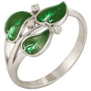 z1-8099-1 Кольцо с эмалью. Серебро 925.