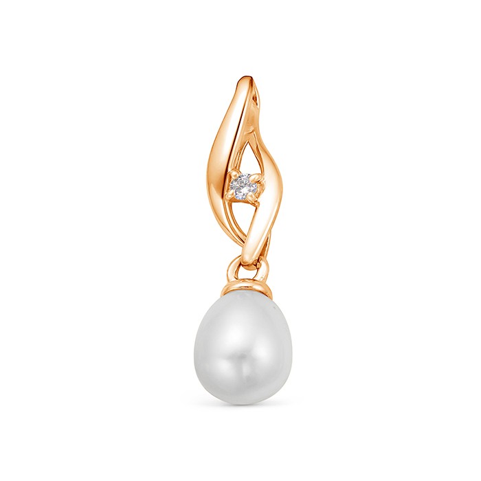 z3-10340 Подвеска с жемчугом. Золото 585. 