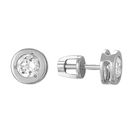 z2-7814 Серьги с фианитами. Серебро 925.  