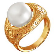 z1-8598 Кольцо с жемчугом. Золото 585.