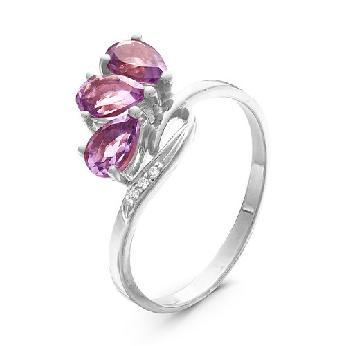 z1-8934 Кольцо с фианитами. Серебро 925. 