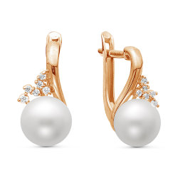 z2-9434 Серьги с жемчугом. Золото 585.