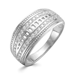 z1-9522 Кольцо с фианитами. Серебро 925.