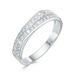 z1-9746 Кольцо с фианитами. Серебро 925.